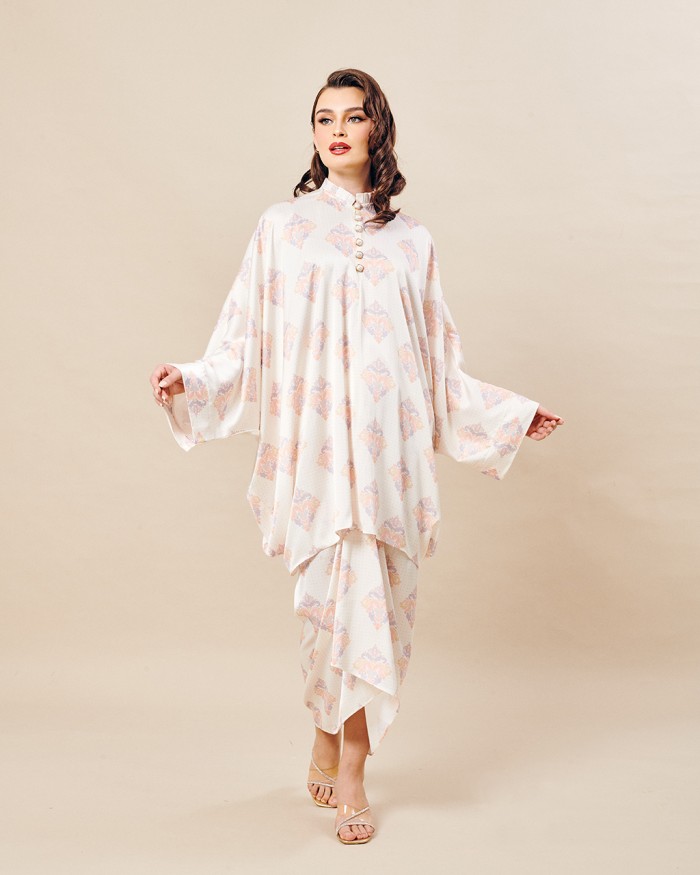 DEFECT MAWRA CAFTAN IN WHITE