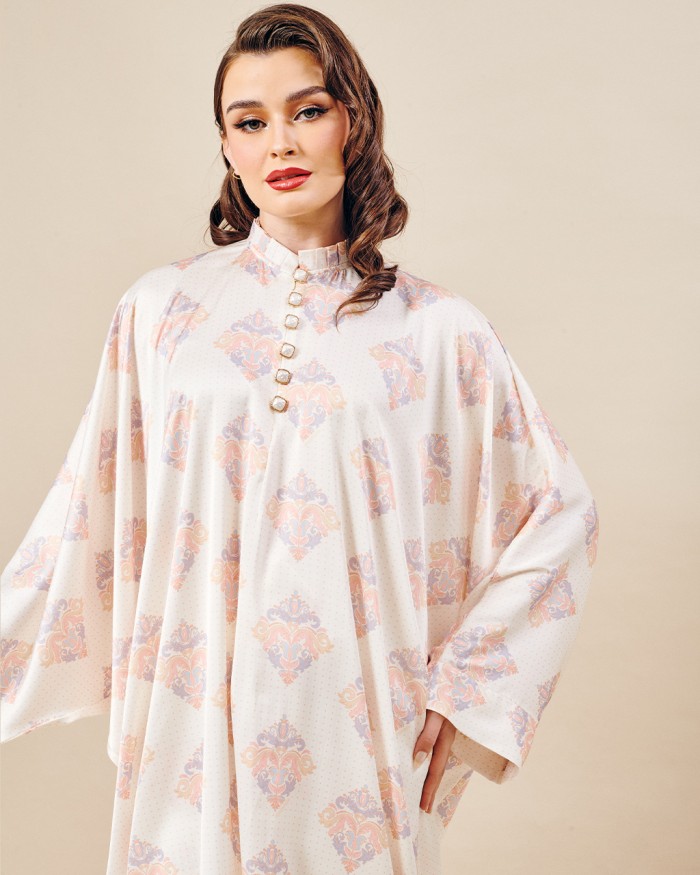 DEFECT MAWRA CAFTAN IN WHITE