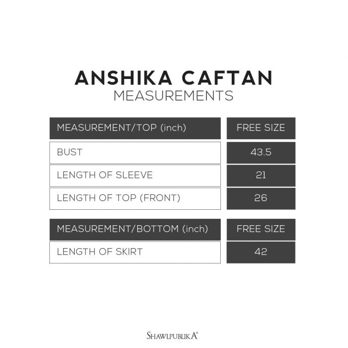 ANSHIKA CAFTAN IN BLACK