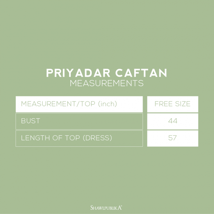 PRIYADAR CAFTAN IN PINEAPPLE YELLOW