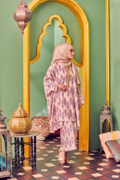 MEENAKSHI CAFTAN IN BABY PINK