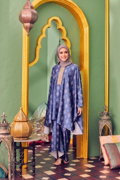 MEENAKSHI CAFTAN IN TEAL BLUE