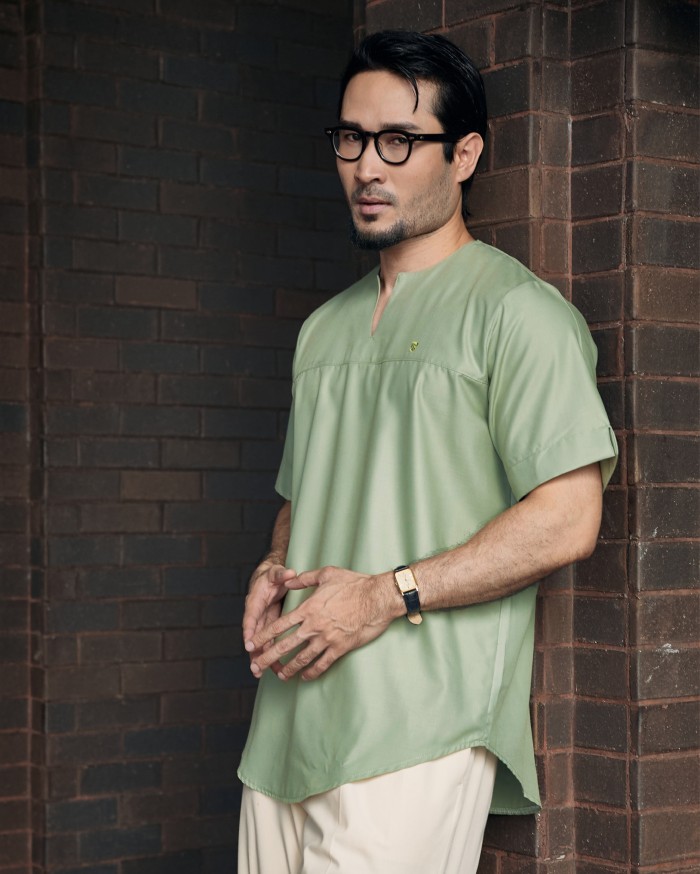 KURTA BADR IN MINT GREEN