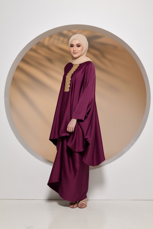 RANI CAFTAN IN MULBERRY PURPLE