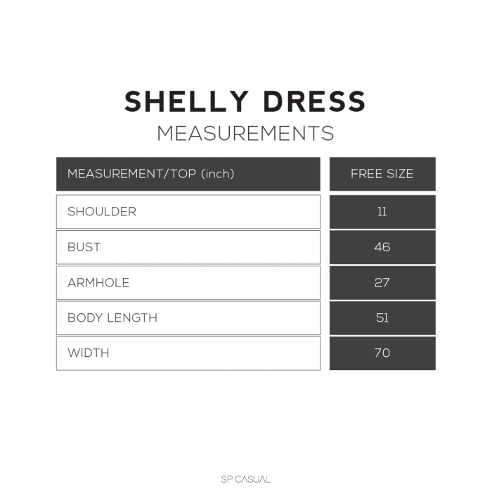 SHELLY DRESS IN BLACK