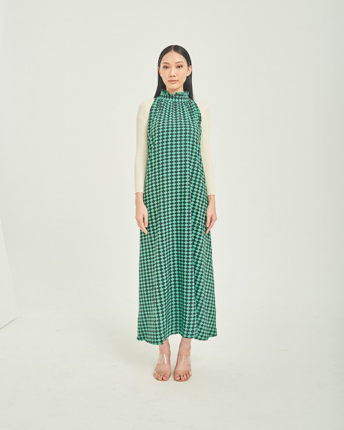 DAYNA IN CHECKERED GREEN