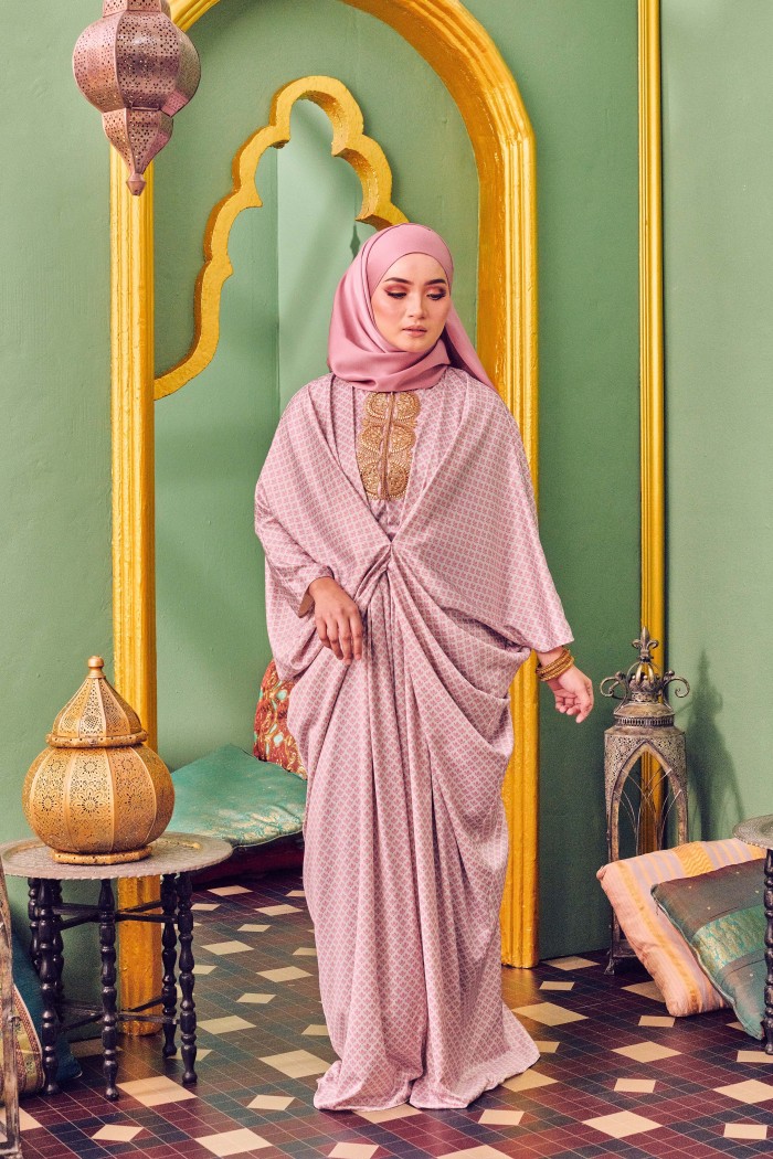 PRIYADAR CAFTAN IN BLUSH PINK