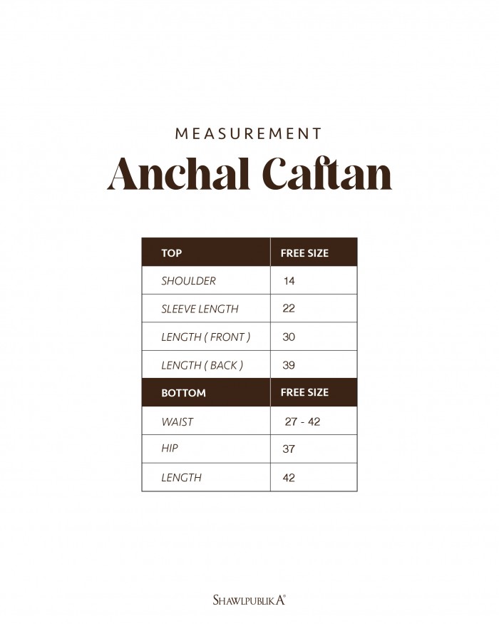 ANCHAL CAFTAN IN BLACK