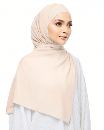 MALIQA SHAWL IN SOFT BEIGE