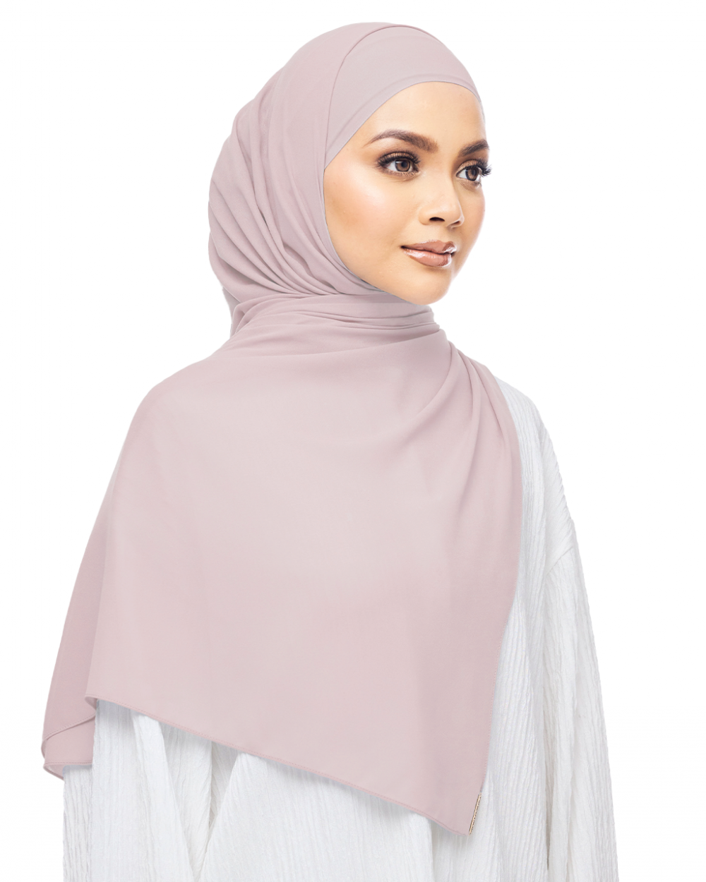 MALIQA SHAWL IN SOFT MAUVE