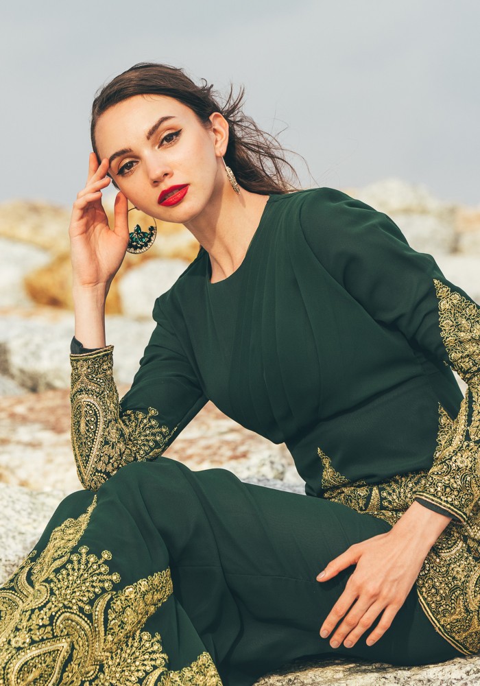 TARANI IN EMERALD GREEN