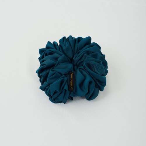 SCRUNCHIES IN TEAL GREEN