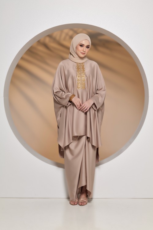 RANI CAFTAN IN WARM NUDE