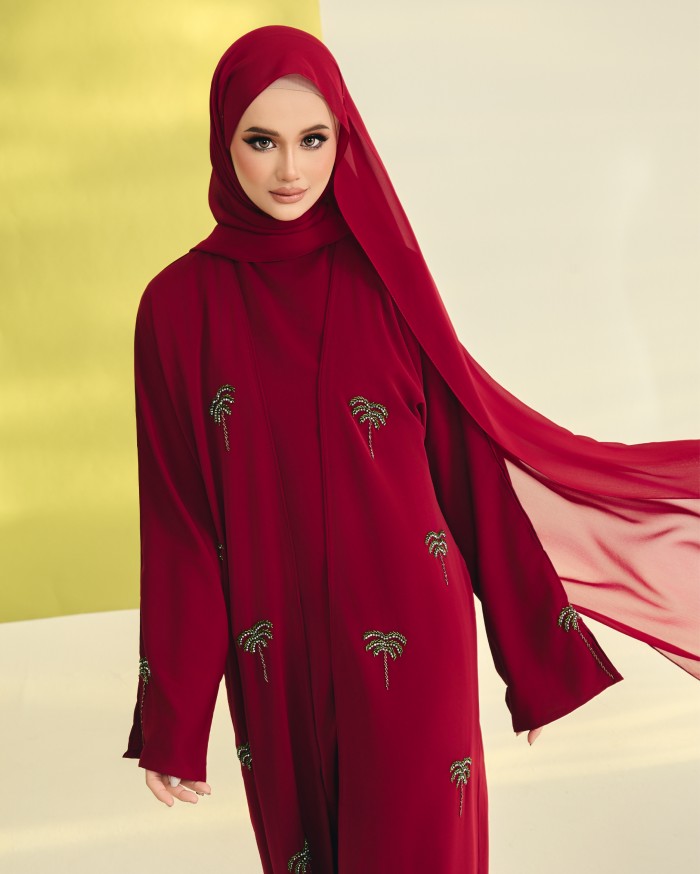 LUBNA IN WINE RED