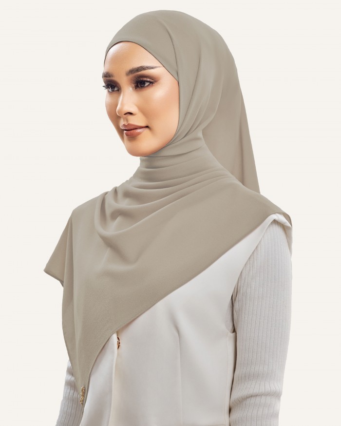 CHIFFON CRUSH IN KHAKI