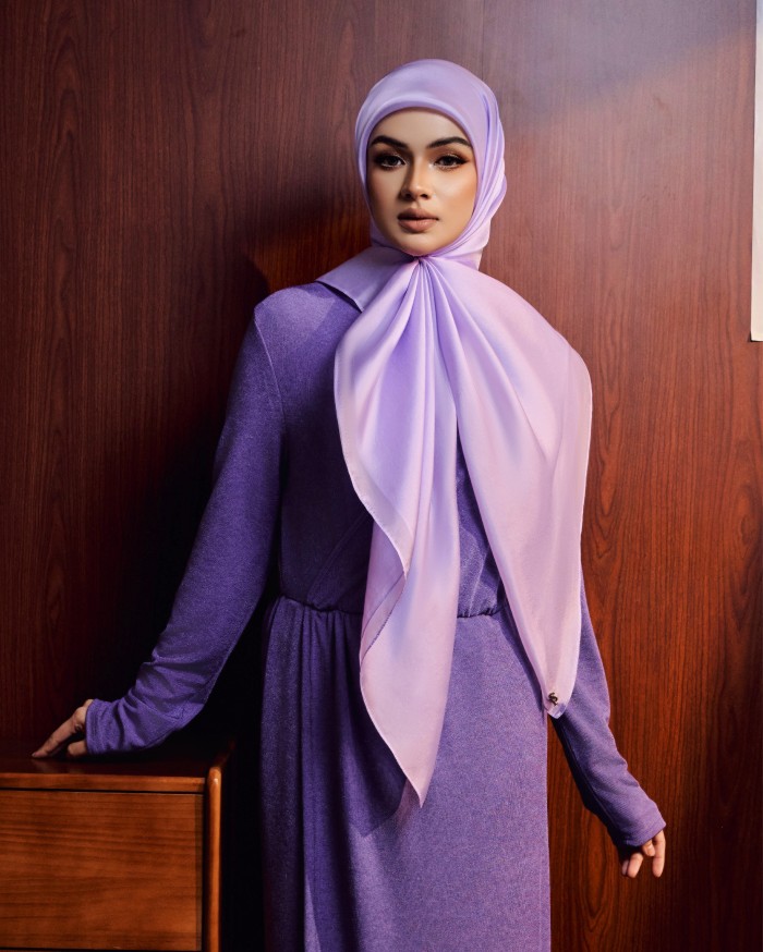 SILK ORGANDY IN LILAC