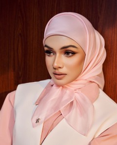 SILK ORGANDY IN BLUSH