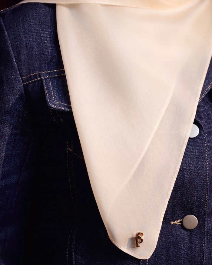 SILK ORGANDY IN CREAM
