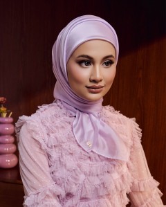 SILK ORGANDY IN SOFT PURPLE
