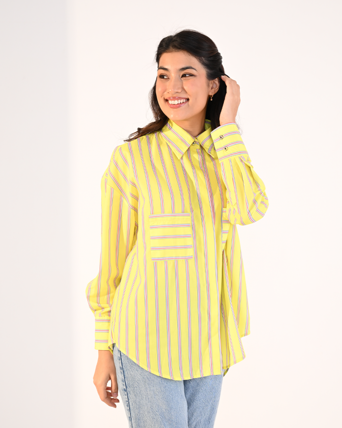 MELODY TOP IN YELLOW
