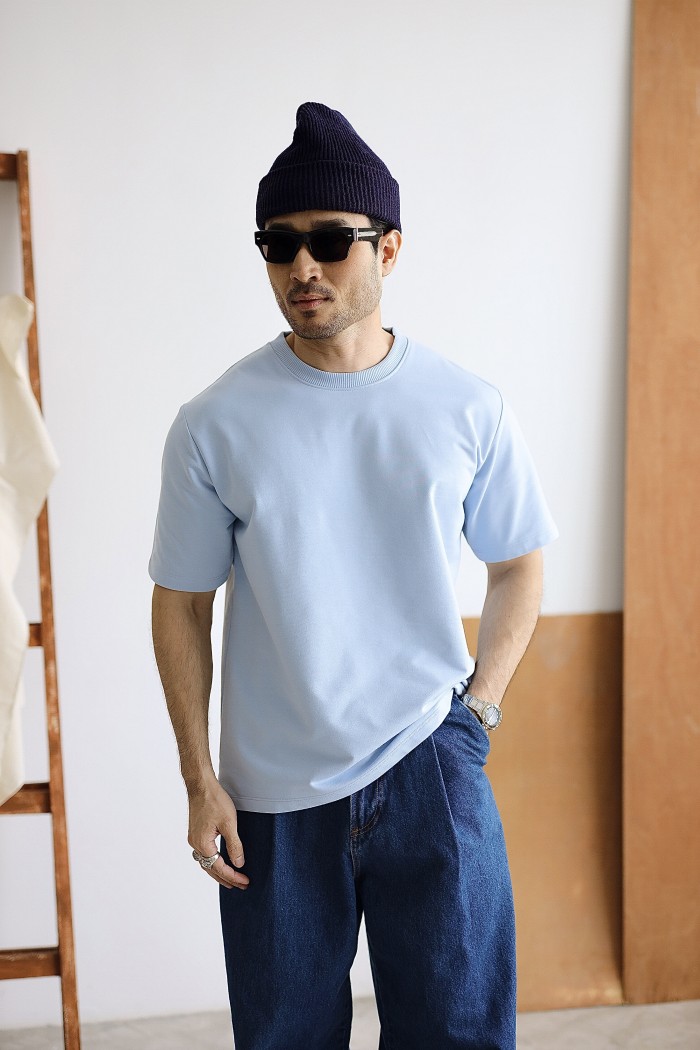 ECHO OVERSHIRT IN SKYBLUE