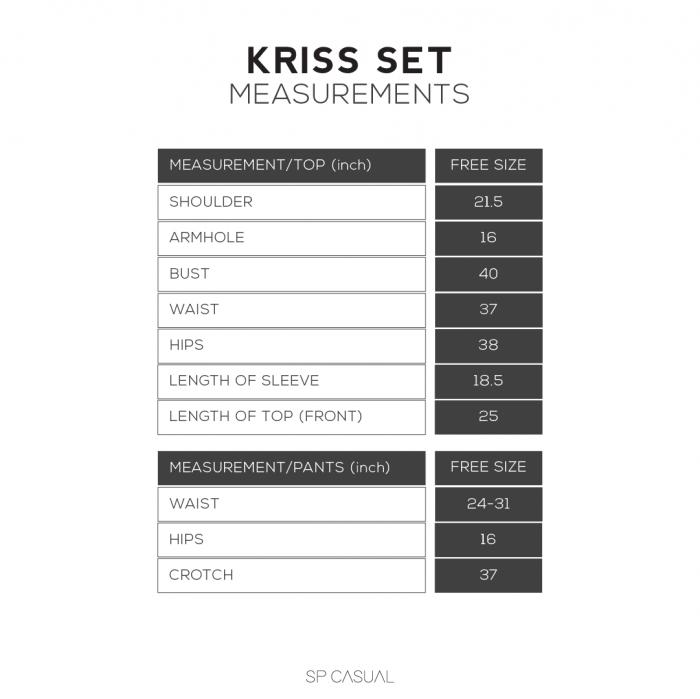 KRISS SET IN GREY