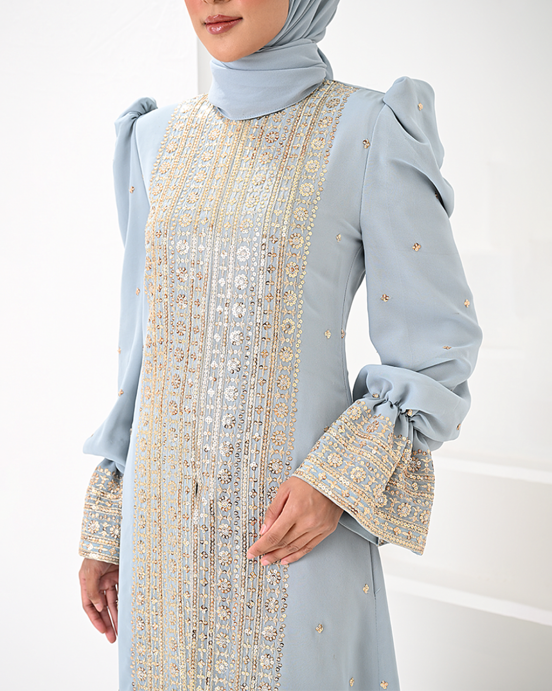 SADHIKA IN BABY BLUE