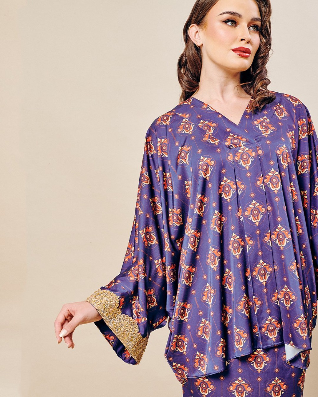 DEFECT ASHA CAFTAN IN PURPLE