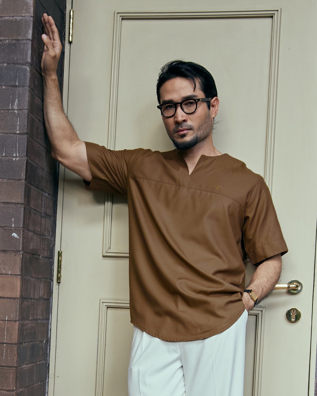 KURTA BADR IN BROWN