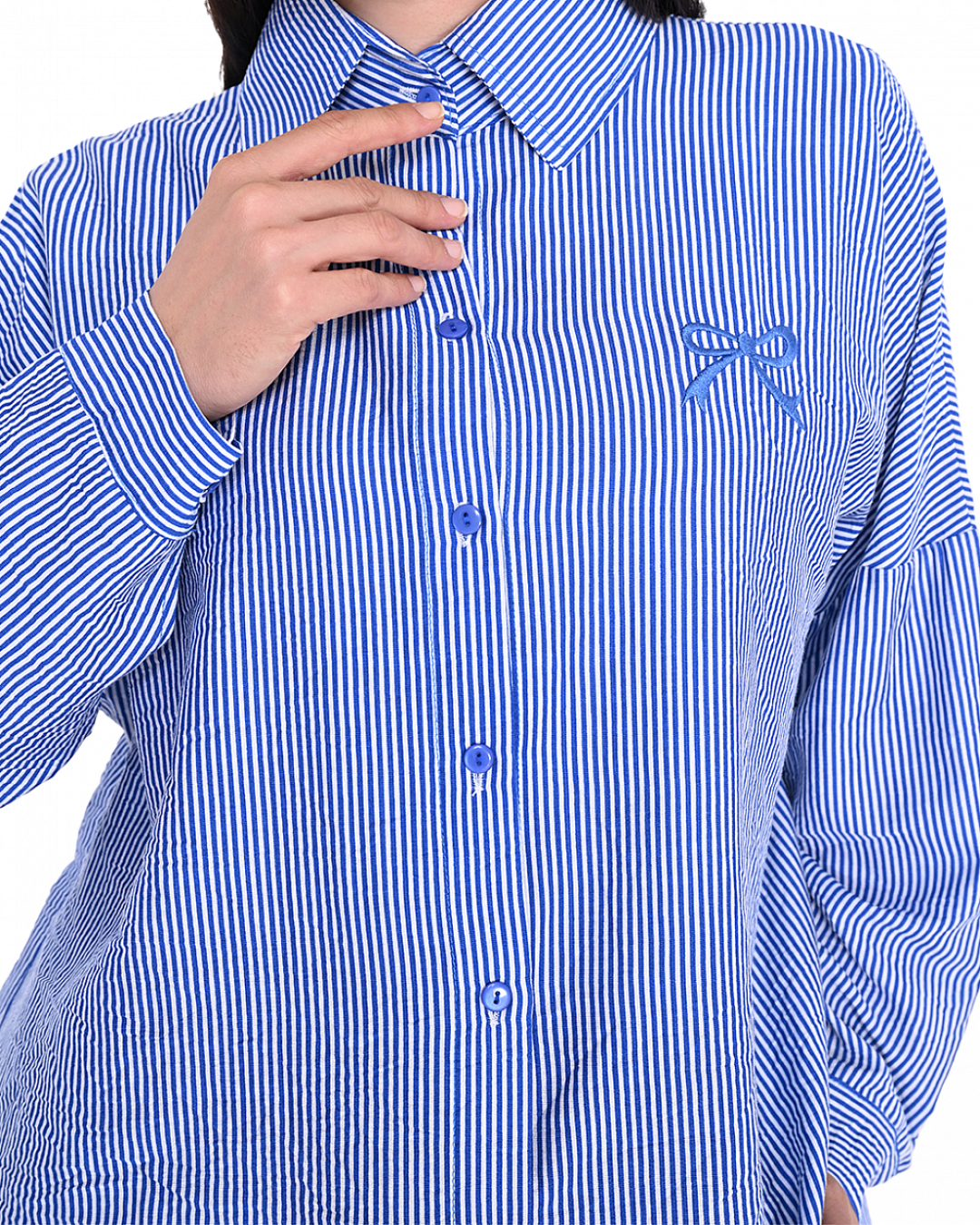 ANGIE STRIPE SET IN DARK BLUE