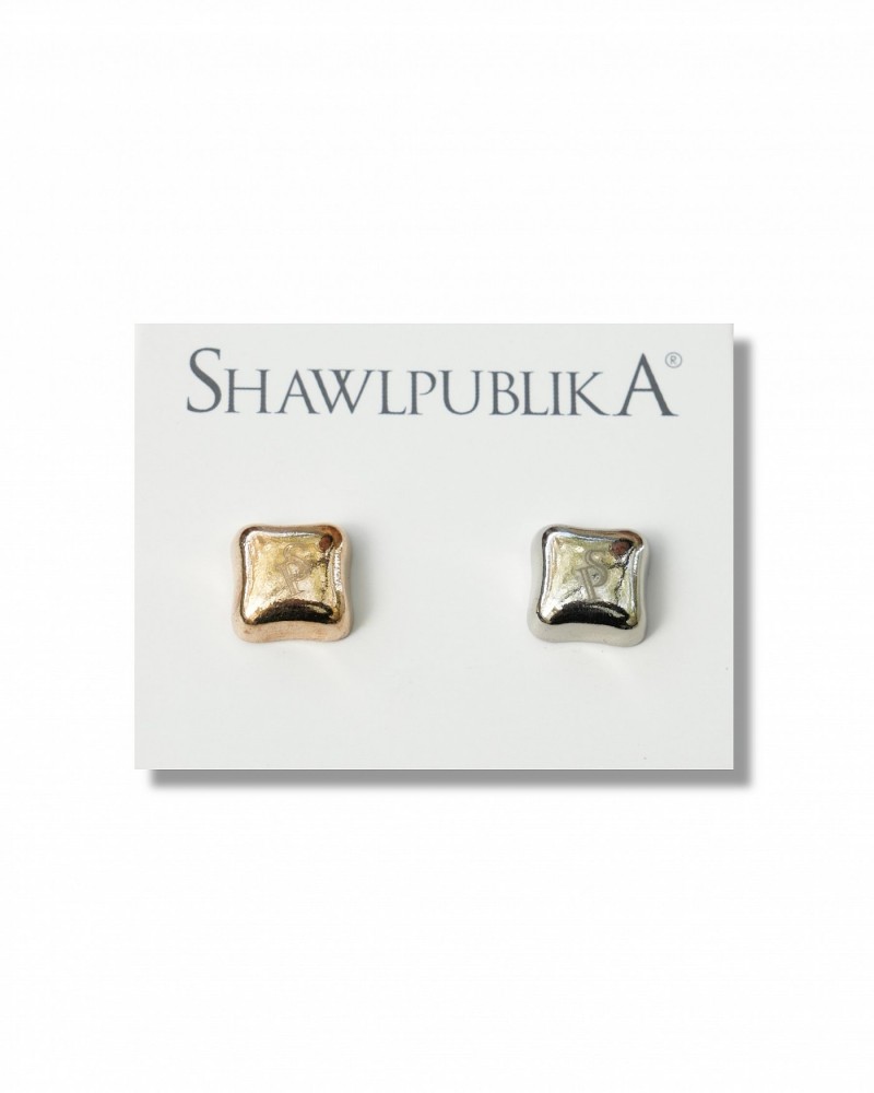 HIJAB MAGNETIC PIN IN SQUARE SILVER GOLD
