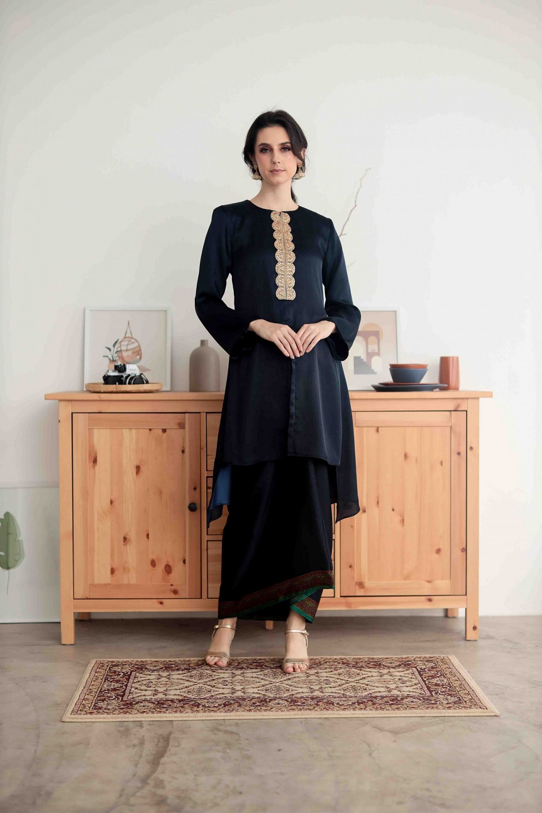 NANDINI IN BLUE BLACK