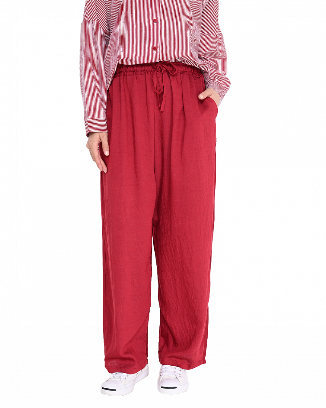 ANGIE STRIPE SET IN RED