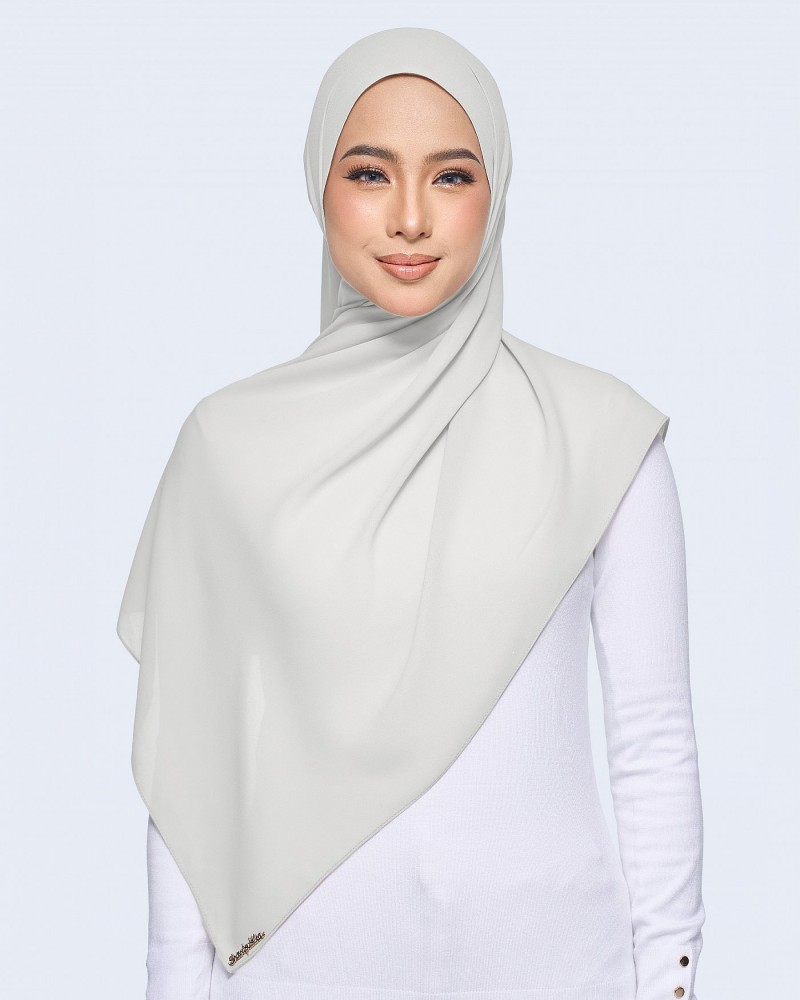 MALIQA SHAWL 2.0 IN LIGHT GREY