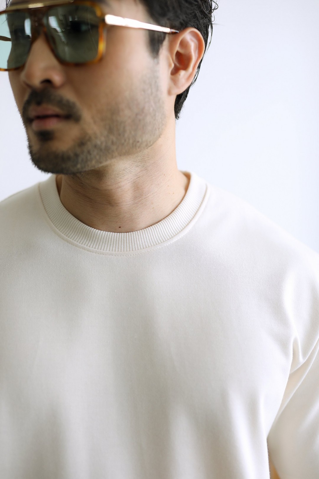 ECHO OVERSHIRT IN CREAM