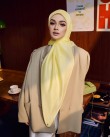 SILK ORGANDY IN PASTEL YELLOW