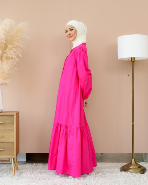 SOFEA DRESS IN HOT PINK