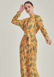 KRISSY DRESS IN FLORAL YELLOW